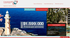 Desktop Screenshot of caminantesviajesyturismo.com